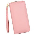 KUKOO Women’s Zip Around Wallet Phone Clutch Purse Card Holder Organizer Wristlet