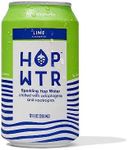 HOP WTR - Sparkling Hop Water - Lime - NA Beer, No Calories or Sugar, Low Carb, With Adaptogens and Nootropics for Added Benefits (12 oz Cans)