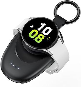 GagaKing for Samsung Galaxy Watch 7 Ultra Charger, 1400mAh Fast Charging Portable Wireless Power Bank, Magnetic Travel Car Keychain Charger for Galaxy Watch 7/Ultra/6/6 Classic/5 Pro/4/3, Active2/1
