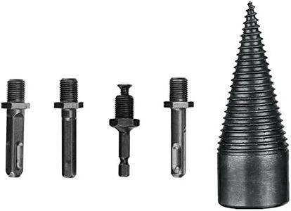 5X Speed Twist Drill Bit Wood Firewood Log Splitter Screw Splitting Cone Reamer