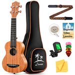 Donner Tenor Ukulele Beginner Kit Ukulele 26 inch Starter Kit Mahogany Adult Hawaii Guitar Ukelele with Online Lesson (DUT-100)