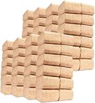 CostMad™ 100% Natural RUF Heat Briquettes Alder Birch Dry Wood - 12 Bricks 10kg - Low 10% Moisture Easy to Light - Low Ash - Eco Friendly - for Open Fire Stove Wood Burner Chiminea (72 Bricks- 60kg)