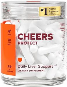 Cheers Protect | Daily Liver Supplement for Drinkers with L-Cysteine + DHM | Increase Glutathione Levels | 30 Doses | Cysteine, Dihydromyricetin, Milk Thistle, Prickly Pear, B-Vitamins, Ginger