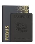 FEDUS Faux Leather Premium Passport Holder For Men And Women Passport Cover Case Wallet With Credit/Debit Card, Rfid Protected Travel Document Accessories Organiser