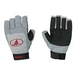 Harken Sport Classic 3/4 Finger Glove, Grey/Black/Red, Medium