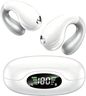 Upgraded Ultra Open Ear Earbuds - Lightweight Comfort Clip-On Wireless Bone Conduction Earbuds, Secure Fit & AI-Powered Clear Calls Bluetooth Open Ear Headphones for Work,Commute,Workout,Running,White