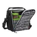 Rubbermaid Lunch Box, Medium, Black Etch