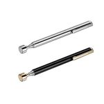 2 Pieces Magnetic Telescoping Pick-Up Tool with Pocket Clip 3 Lb Extendable Magnetic Grabber Reacher Tools 25 Inch Flexible Magnet Retrieval Stick Gadget Suitable Gifts for Men