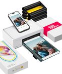 Liene 4x6'' Photo Printer, Phone Printer 100 Sheets, Full-Color Photo, Portable Instant Photo Printer for iPhone Android, Thermal Dye Sublimation, Wi-Fi Picture Printer 100 Papers & 3 Cartridges