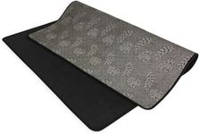 BQKOZFIN Drum Rug, Drum Mat, Carpet Music Rug with Non-Slip Grip Bottom Roll, Outdoor Summer Drum Carpet of 27 Square Feet Great Gifts for Drummers, Black (5.3x6.6FT, 160x200CM)