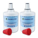 2 x Finerfilters Compatible Samsung Aqua Pure Plus Fridge Water Filter DA29-00003 Fits B F Or G Version