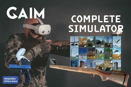 GAIM Complete Virtual Reality Simulator | Hunting and Sport Shooting (Adjustable Walnut Stock)