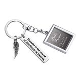 Gzrlyf Horse Memorial Keychain Picture Frame Keychain Horse Sympathy Gifts Thunder is the Sound of Hoofbeats in Heaven (Keychain)