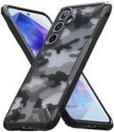 Ringke Fusion-X Case Compatible with Samsung Galaxy A55 5G (2024), [Military-Grade Protection] Anti-Scratch Advanced Rugged Heavy Duty Bumper Phone Case - Camo Black