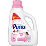 Purex Baby Soft, 4 in 1 Hypoallergenic Liquid Laundry Concentrated Detergent, 2.26 Litres, 56 Loads