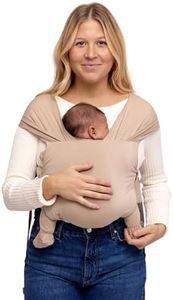 WildBird - Aerial Buckle Wrap - 0-6 Months - Standard (XS-XL) Desert Lark - Newborn Baby Carrier - Front Carry - Soft Fabric, Straps, Head Support, Padded Waist Belt - Baby Essentials - New Mom Gifts