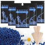 Oakeer Hard Wax Beans for Body Hair Removal at Home,Oakeer Hair Removal Wax Beads 5 Bags 1.1 lb