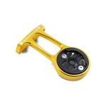 JRC Components Stem Out Front Mount | Compatible with Garmin Edge Series Devices | Lightweight CNC 6061 Aluminium Body - Gold