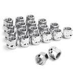 dynofit 1/2-20 aftermarket Wheel Lug Nuts, 20pcs 1/2x20 21mm Heigh Open end conical lugnuts for (Grand) Cherokee CJ Commander Liberty Wrangler,Crown Victoria Mustang Ranger and More Wheels