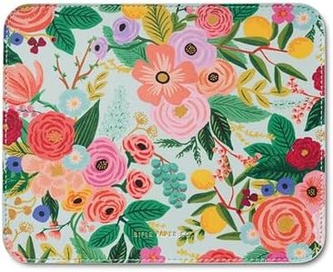 RIFLE PAPER CO. Mouse Pad | Smooth PU with Non-Slip Rubber Backing (9.5" L × 7.825" H), Garden Party