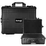 Bushnell 24 Inch Extra Large Waterproof Hard Camera Case For Binoculars, Optics, Equipment, Shock Proof, and TSA Ready (Black)