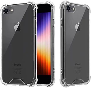 T Tersely Crystal Case Cover for iPhone SE 3 (2022)/iPhone SE 2nd 2020 / iPhone 7 / iPhone 8, Ultra Clear Slim TPU Bumper Case with Shockproof Corner for iPhone SE3/SE2 /7/8 (4.7 inch)