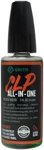 GRITR Gun CLP Needle Oiler | All-in-One Citrus Blend Cleaner, Lubricant & Protectant for Pistols, Shotguns | 1 fl oz / 29.6 ml Bottle of Firearm Oil Lube & Rust Protectant w/Steel Needle Tip