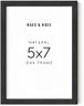 HAUS AND HUES Black 5x7 Picture Frame - Set of 1 5x7 Photo Frame, 5x7 Frames for Pictures, 5 by 7 Picture Frame Wood, 5 x 7 Frame Decor, Wall Frames 5x7, Art 5x7 Frame Black (Black Oak Frame)