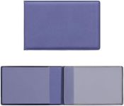 kwmobile Synthetic Leather ID Card Holder - Folding Wallet for Credit, Personal Identification and Driver's License - Lavender