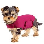 YUKOOL Anxiety Coat for Dogs, Lightweight Wrap Calming Vest, Dog Anxiety Jacket, Used to Instant Therapy for Over Excitement in Lightning and Fireworks to Keep Calming Comfort(XS,Rose Red)