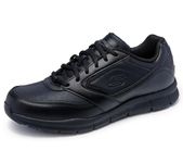 Skechers for Work Men's Nampa Food Service Shoe,black polyurethane,7 W US