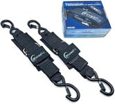 WavesRx Jet Ski & PWC Trailer Transom Straps (2PK) | 24" Marine Tie Downs Adjustable Safety Straps | Outperforms Ratcheting and Retractable Straps | JetSki Accessories for Safe & Secure Transportation