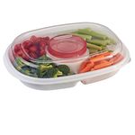 Rubbermaid 1910335 Twist & Seal Party Platter Tray