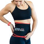 SteelFit Adjustable Waist Trimmer Belt for Intense Cardio | Latex-Free Neoprene Sweat Band with Moisture-Resistant Lining | Workout Enhancer for Fat Burning, Heat Retention | Durable Cardio Enhancer,