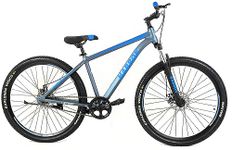 HABROK 26T Single Speed MTB | Grey | Dual Disc Brake | Front Suspension Ideal for 12+ Years (27.5)