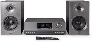 Roxel Pulse Internet Radio All in One HIFI CD Player with DAB+| WiFi Enabled | Spotify Connect & Podcasts | BT Audio Streaming | FM Radio |100W RMS | HDMI ARC | LCD | USB