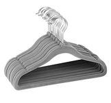 LEMEGA Baby Velvet Hangers, Kids Coat Hangers Ultra Thin Space Saving Non-Slip Children's Clothes Hangers, 360 Degree Swivel Hook(Grey, Set of 15)