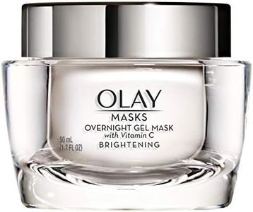 Face Mask Gel by Olay Masks, Overnight Facial Moisturizer with Vitamin C and Hyaluronic Acid for Brighter Skin, 1.7 Fl Ounce
