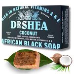 Coconut African Black Soap 100g - Vegan Organic & Natural - Antibacterial - Body - Face & Hand Wash - Authentic Raw from Ghana.