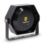 LAMPHUS SoundAlert 100 W Compact Slim Speaker [118-124 dB] [IP66 Waterproof] [Universally Compatible] Air Horn Speaker for Emergency Police Fire Vehicles