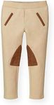 Hope & Henry Girls' Ponte Riding Pants - Brown - 8