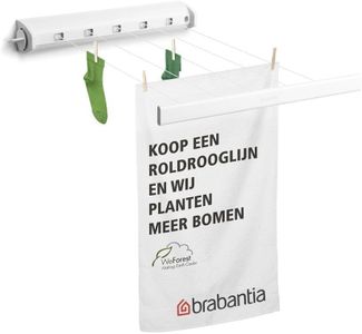 Brabantia Retractable Indoor Washing Line – White