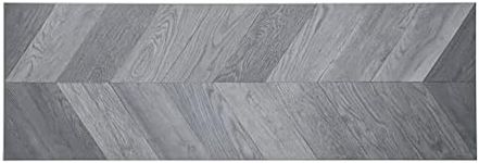 Lucida Surfaces Luxury Vinyl Flooring Planks | Chevron Interlocking Flooring for DIY Installation | 4 Wood-Look Planks | MaxCore Deco | Charcoal Oak | 26.5 Sq. Feet