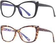 OWTXIS Cat-Eye Oversized Reading Gl