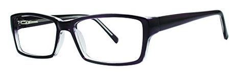 Visa Unisex Eyeglasses - Modern Collection Frames - Black/Crystal 54-17-140