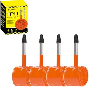 JFOYH 2/4 Pack TPU Road Bike Inner Tube 700C x 18–32, 2-Pack Ultralight Bicycle Tube with 45mm / 65mm / 85mm Presta Valve, Compatible with Road & Gravel Bikes