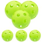 6/12 Pack Plastic Baseballs Hollow Airflow Soft Baseball for Kids, 9 inch Softball Baseball Practice Balls Large for Hitting Sports Training Indoor Outdoor Use (Green-6 Pack)