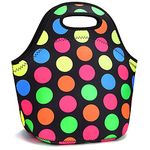 YOUBDM Neoprene Lunch Bags Thermal Insulated Lunch Tote Bag Reusable Washable Neoprene Picnic Bag for Women Men