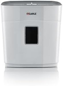 Dahle PaperSAFE 100 Paper Shredder (5 Sheets, Oil-Free, Jam Protection, Cross-Cut, for Home-Office) Grey, 36.6 x 34.7 x 21.7cm