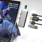 Surface Pro 8 USB Hub, Surface Pro 8 Docking Station with 4K HDMI+USB-C Thunderbolt 4 (Display & Data & PD)+USB 3.0/2.0+TF Card Reader, USB Adapter Accessories for Surface Pro 8